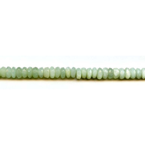 184-1454 New Jade <br>8mm Faceted Rondell