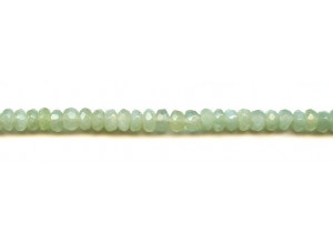 New Jade 6mm Faceted Rondell