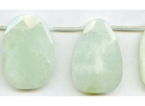 New Jade 48-50x Faceted Flat Drop