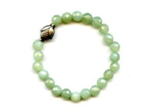 New Jade 8mm Faceted Round Bracelet