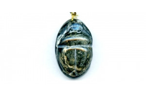 Picasso Stone 41x28 Scarab Pendant