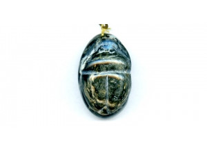 Picasso Stone 41x28 Scarab Pendant