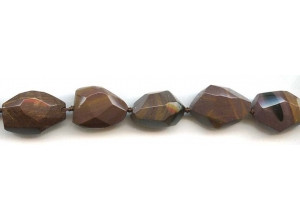 Mexican Picture Jasper 11-14x Faceted Flat Nugget