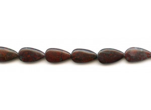 Poppy Jasper 10x18 Flat Teardrop