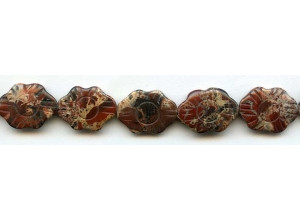 Poppy Jasper 14x20mm Flower