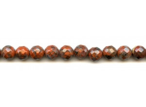 Poppy Jasper 10mm Faceted Round