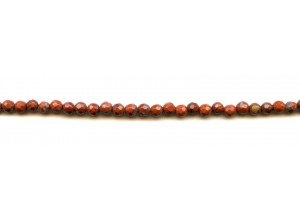 Poppy Jasper 4mm Faceted Round