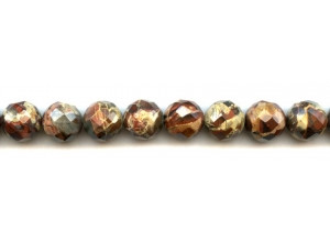 Poppy Jasper 12mm Faceted Round