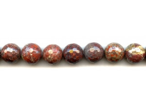 Poppy Jasper 14mm Faceted Round