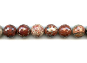 Poppy Jasper 16mm Faceted Round