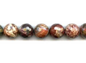 Poppy Jasper 18mm Faceted Round