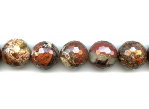 Poppy Jasper 20mm Faceted Round