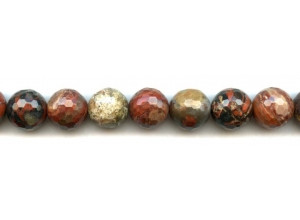 Poppy Jasper 14mm Faceted Round