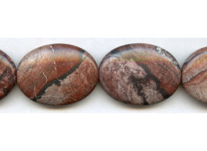 Poppy Jasper 30x40 Flat Oval