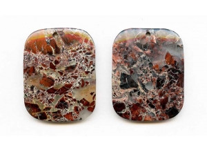 Poppy Jasper 45x35 Flat Rectangle Pendant