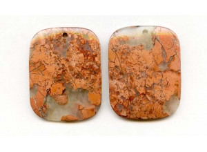 Poppy Jasper 45x35 Flat Rectangle Pendant