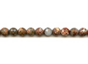 Poppy Jasper 10mm Faceted Round