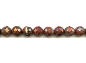 Poppy Jasper 12mm Faceted Round