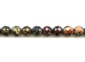 Poppy Jasper 12mm Faceted Round