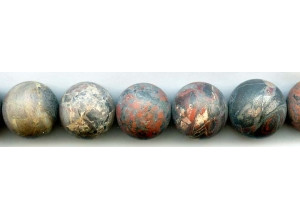 Matte Poppy Jasper 20mm Round