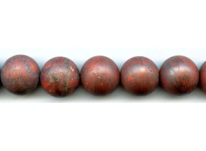 Matte Poppy Jasper 20mm Round