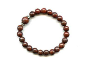 Poppy Jasper 8mm Round Bracelet