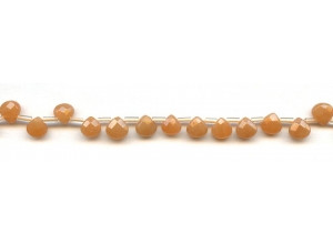 Red Aventurine 6mm Flat Pear Briolette