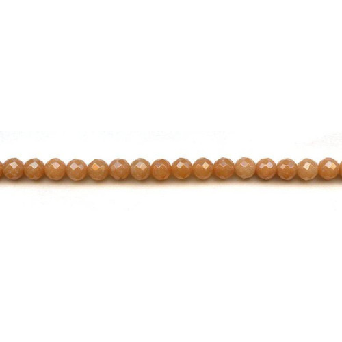 191-1233 Red Aventurine <br>6mm Faceted Round