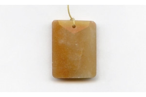 Red Aventurine 40x30 Faceted Rectangle Pendant