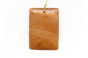 Red Aventurine 50x36 Flat Rectangle Pendant