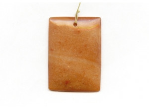 Red Aventurine 50x36 Flat Rectangle Pendant