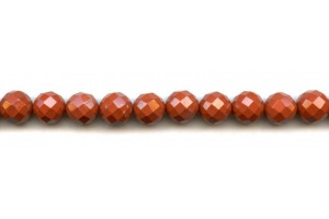 Red Jasper 10mm Faceted Round