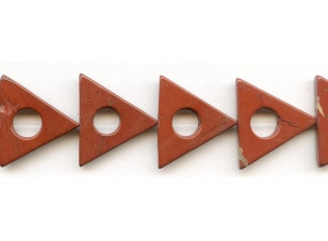 Red Jasper 25mm Triangle Donut