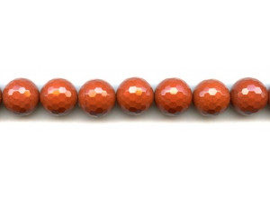 Red Jasper 14mm Faceted Round