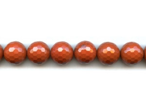 Red Jasper 16mm Faceted Round