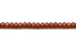 Red Jasper 8mm Faceted Rondell