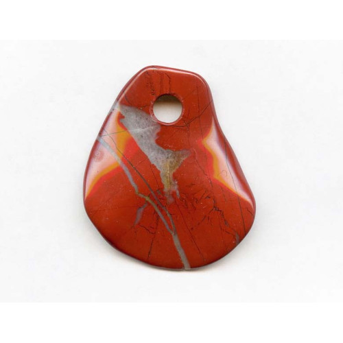 192-1104 Red Jasper <br>60x52 Fancy Pendant