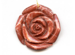 Red Jasper 64mm Flower Pendant