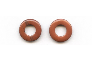 Red Jasper 25mm Donut Pie