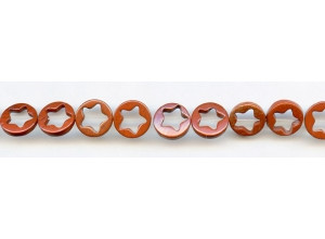 Red Jasper 12mm Star Donut