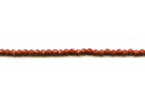 Red Jasper 4mm Faceted Round