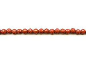 Red Jasper 6-6.5mm Faceted Round