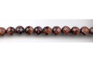 Red Tiger Eye 10mm Faceted Round