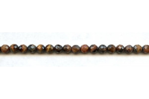 Red Tiger Eye 6mm Faceted Round