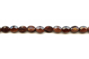 Red Tiger Eye 8x10 Faceted Flat Oval