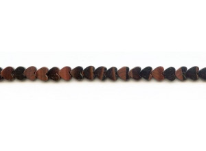 Red Tiger Eye 6mm Heart