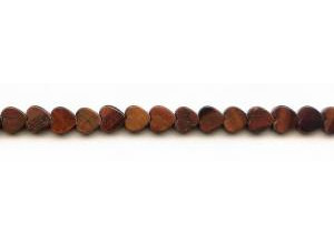 Red Tiger Eye 8mm Heart