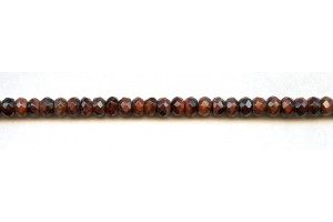 Red Tiger Eye 6mm Faceted Rondell