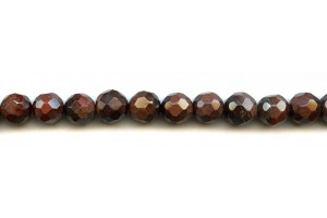 Red Tiger Eye 10mm Faceted Round