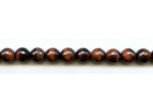 Red Tiger Eye 10mm Faceted Round